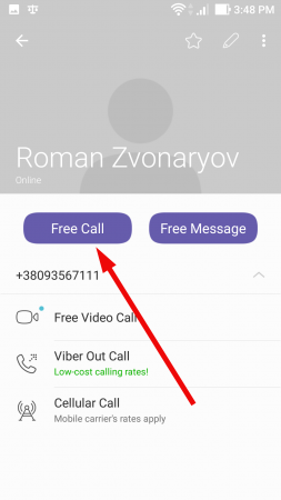 How to make calls on Viber