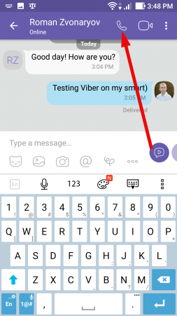 How to make calls on Viber